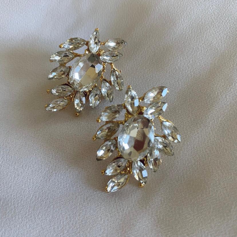 Vintage JULIANNA Rhinestone Earrings